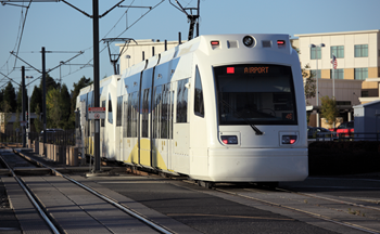 Across the street from the elmonica max station